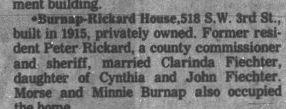 Clipping from Corvallis Gazette-Times